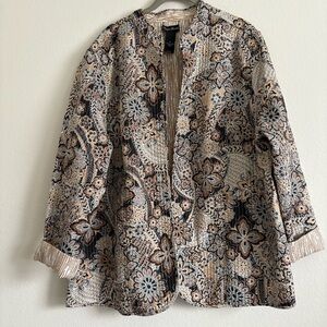 Maggie Barnes Womens Quilted Style Jacket | Size 1X